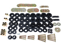 Energy Suspension 3.4172G - 65-67 Chevrolet Biscayne/Bel Air/Caprice/Impala Body Mount Set w/ Hardware - Black