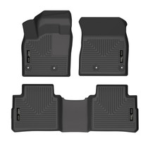 Husky Liners 95081 - 21-22 Nissan Rogue WeatherBeater Front & 2nd Seat Floor Liners - Black