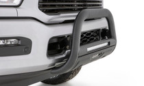Lund 47121216 - 19-22 Chevrolet Silverado 1500 (Excl. 2019 LD) Bull Bar w/ Light & Wiring-Blk - Black