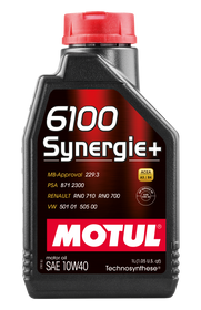 Motul 108646 - 1L Technosynthese Engine Oil 6100 SYNERGIE+ 10W40 - 1L