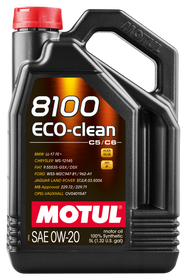 Motul 108862 - 5L Synthetic Engine Oil 8100 0W20 Eco-Clean