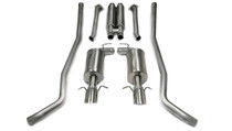 Corsa Catback Exhaust with  Single Pro-Series 4.0" Tips - 2004-2007 Cadillac CTS-V - 14155