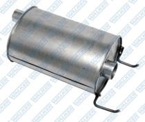 Dynomax 18576 - Muffler - SoundFX - 1-7/8 in Offset Inlet - 2-1/2 in Offset Outlet - 14 x 8 x 9 in Oval Body - 17-1/4 in Long - Steel - Aluminized - GM V6 - GM W-Body 1997-2002 - Each