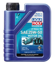 Liqui Moly 22508 - 1L Marine 4T Motor Oil SAE 25W50