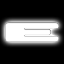 ORACLE Lighting 3140-E-001 - Lighting Universal Illuminated LED Letter Badges - Matte White Surface Finish - E