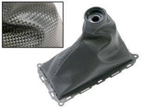 Drake Muscle AR3Z-7277-CF - 2010-14 Mustang Shift Boot (with carbon-fiber-LOOK pattern)