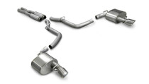 Corsa Xtreme Catback Exhaust with Single 4" Pro Series Tips - 2005-2010 Charger, Magnum, & 300 6.1L SRT8 Hemi - 14440