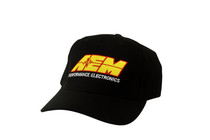 AEM 01-1403 - Logo Hat, Black, Curved Bill with Velcro Back, Universal Size