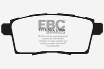 EBC UD1259 - 06-08 Ford Edge 3.5 2WD Ultimax2 Rear Brake Pads