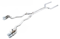 AWE 3025-42062 - 18-19 BMW M5 (F90) 4.4T AWD SwitchPath Cat-back Exhaust - Chrome Silver Tips