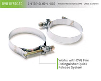 DV8 Offroad D-FIRE-CLMP-L-DOR - Fire Extinguisher Mount Clamps Large