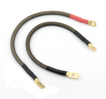 ACCEL 151408 - Battery Cable; Motorcycle; 4 Gauge; Fits Dyna Glide Applications; Gold Plated; Pair;