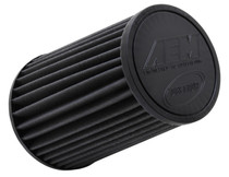 AEM Induction 21-3059BF - AEM Replacement Universal DryFlow Round Tapered Filter 4in Flg ID/5.125in Top OD/6.5in Base OD/9in H