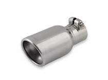 Flowmaster 15364 - Exhaust Tip - 3.50 in. Rolled Angle Polished SS Fits 2.25 in. Tubing - clamp on