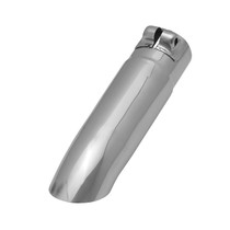 Flowmaster 15380 - Exhaust Tip - 2.50 in. Turn Down Polished SS Fits 2.25 in. Tubing - Clamp on