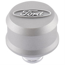 Ford Racing 302-437 - Grey Breather Cap w/ Ford Logo