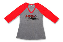 Holley 10109-XXLHOL - Ladies LS Fest Baseball T-Shirt