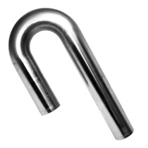 Kooks JB-188-25-14-304 - 1-7/8" 304 Stainless 180 Degree J-Bend. 14 Ga Mandrel Bent Tubing. 2.50" CLR