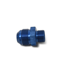 Russell 670480 - Performance -6 AN Flare to 10mm x 1.0 Metric Thread Adapter (Blue)