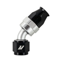 Mishimoto MMFT-SW-04P-45 - Aluminum PTFE -4AN 45 Degree Fitting Black