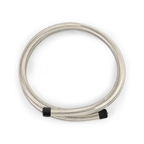 Mishimoto MMSBH-0472-CS - 6Ft Stainless Steel Braided Hose w/ -4AN Fittings - Stainless