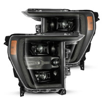 AlphaRex 880169 - 21-22 Ford F150 Luxx-Series Projector Headlights Alpha-Black w/Activ Light/Seq Signal