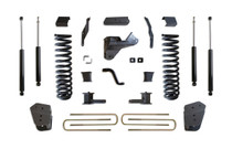 Maxtrac K943341 - 17-19 Ford F-250/350 4WD 4in/1in MaxPro Coil Lift Kit w/Radius Arm Brkts &  Shocks