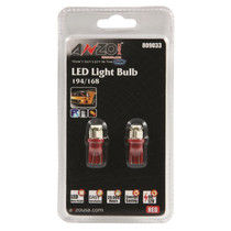 Anzo 809033 - LED Bulbs Universal 194/168 Red - 4 LEDs