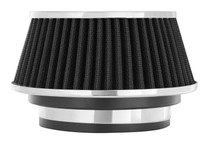 Spectre 8161 - Adjustable Conical Air Filter 2-1/2in. Tall (Fits 3in. / 3-1/2in. / 4in. Tubes) - Black