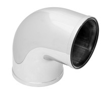 Spectre 86981 - Universal Intake Elbow Tube (ABS) 3in. OD / 90 Degree - Chrome