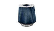 Vibrant 2160C - Open Funnel Perf Air Filter (5in Cone O.D. x 5in Tall x 3in inlet I.D.) - Chrome Filter Cap