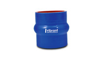 Vibrant 2731B - 4 Ply Reinforced Silicone Hump Hose Connector - 2.25in I.D. x 3in long (BLUE)