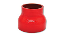Vibrant 2838R - 4 Ply Reinforced Silicone Transition Connector - 1.75in I.D. x 2.5in I.D. x 3in long (RED)