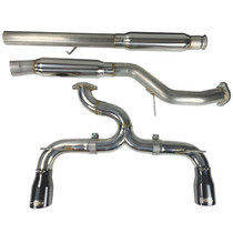 Injen SES9004 - 16-18 Ford Focus RS 3in Cat-Back Stainless Steel Exhaust w/ 4in Black Chrome Tips