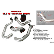 Injen SP1898BLK - 03-06 Evo 8/9/MR Cast Aluminum Intake System w/ Full Intercooler Piping Black Short Ram Intake