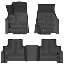 Husky Liners 95411 - 2022 Jeep Grand Cherokee (New Style) Weatherbeater Black Front & 2nd Seat Floor Liner