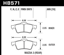 Hawk HB571Z.605 - Performance Ceramic Disc Brake Pad