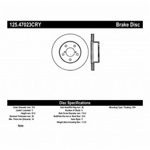 StopTech 125.47023CRY - 05-07 Subaru Impreza WRX Sti Rear High Carbon CRYO-STOP Rotor