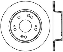 StopTech 126.40068CSR - Power Slot 09-12 Acura TSX / 08-12 Honda Accord Coupe Rear Right Slotted CRYO Rotor