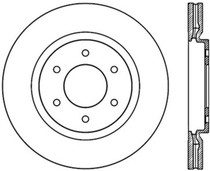 StopTech 126.42099CSL - Power Slot 08-09 Infiniti QX4/QX56 / 07-09 Nissan Armada Left Front Slotted Cryo Rotor