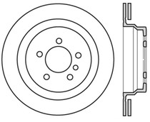 StopTech 127.34036CL - 95-99 BMW M3 / 98-02 BMW Z3 Sport Cryo Slotted and Drilled Left Rear Rotor