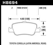 Hawk HB694Z.580 - Performance Ceramic Disc Brake Pad