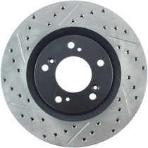 StopTech 127.40048R - 00-09 S2000 Slotted & Drilled Right Front Rotor