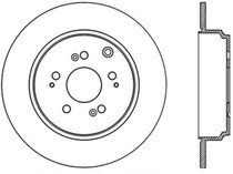 StopTech 127.40072CL - 07-13 Acura MDX / 11-14 Honda Odyssey Rear Left Slotted & Drilled Sport Cryo Brake Rotor