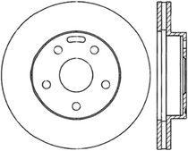 StopTech 127.44074CL - 91-96 Toyota Previa Front Left Cryo Slotted & Drilled Sport Brake Rotor