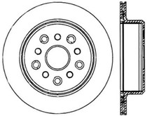 StopTech 127.44105CR - 94-98 Toyota Supra Twin Turbo CRYO Slotted & Drilled Right Rear Brake Rotor