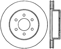 StopTech 127.67038CR - 97-02 Dodge Dakota SportStop Cryo Slotted & Drilled Front Right Rotor