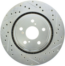StopTech 227.44158L - Select Sport Drilled and Slotted Brake Rotor; Front Left