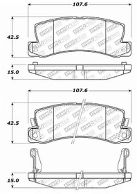 StopTech 305.03250 - Street Select Brake Pads - Front