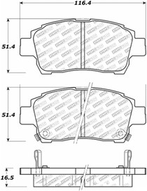 StopTech 305.08220 - Street Select Brake Pads - Rear